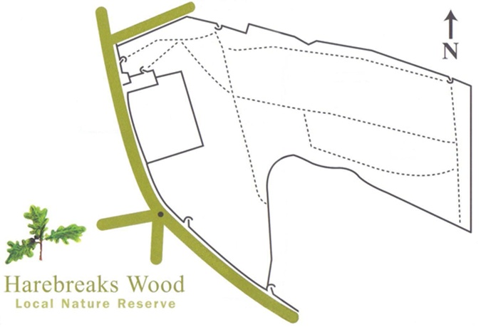 Map of Harebreaks Wood